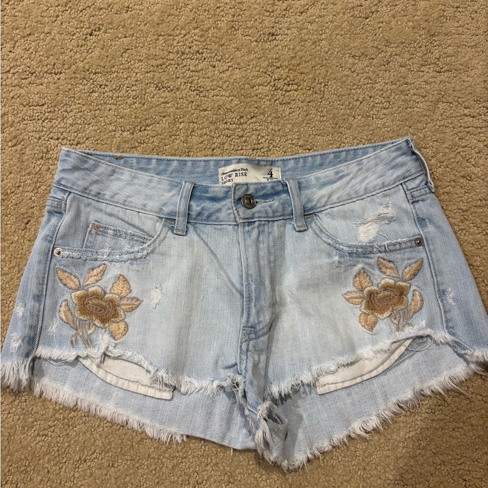 Abercrombie and fitch jean shorts